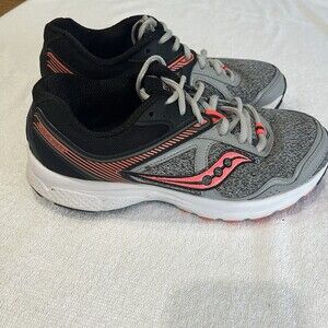 Saucony‎ Women’s Grid Cohesion 10 Gray& Coral Running Sneaker 7 S15333-14